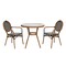 Flash Furniture Lourdes French Bistro 31.5in. Table, Black and White PE Rattan, Glass Top w/2 Stack Chairs SDA-AD641012-80-2002A-BKWH-NAT-GG - alternate 8
